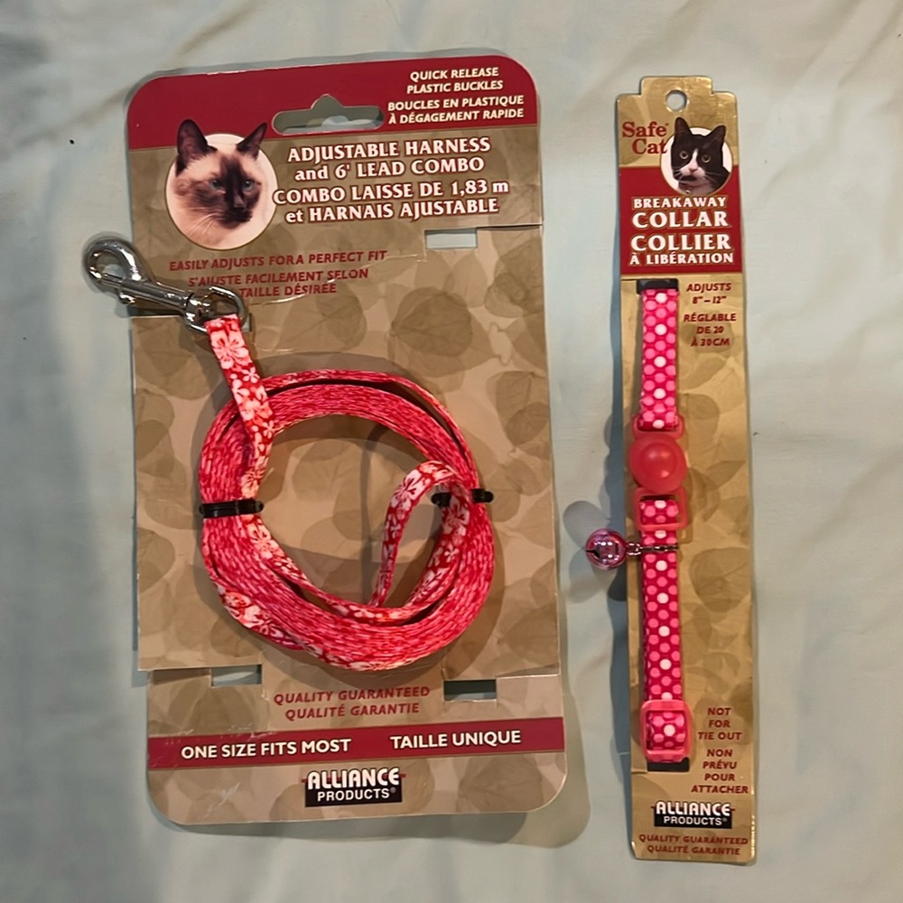 New 6’ Lead for Cats and 8”-12” Adjustable Collar